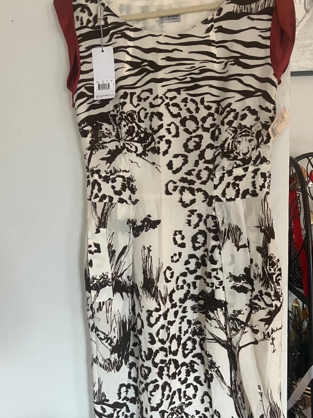 Philosophy Alberta Ferretti 100% silk dress NWT, size IT42/US 6